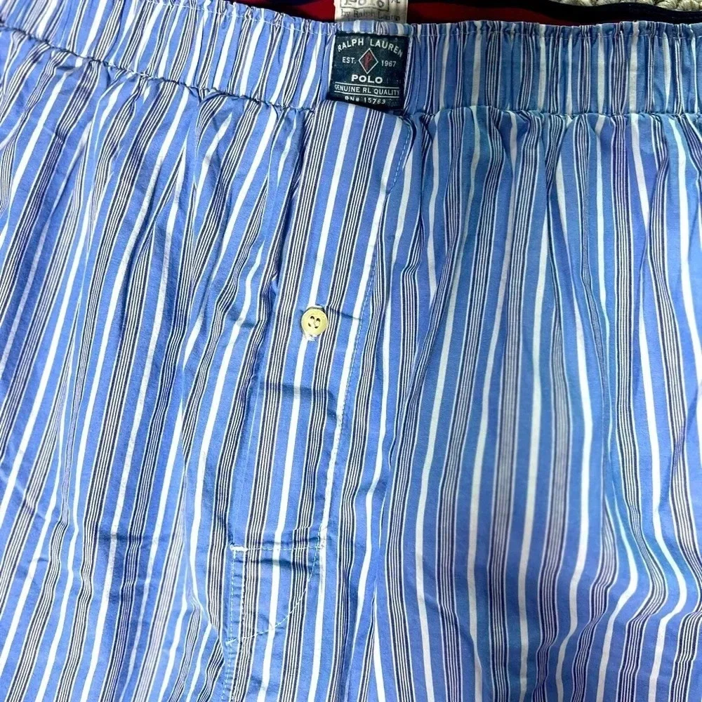 Polo Ralph Lauren Men’s XL Blue Stripe Cotton Pajama Pants